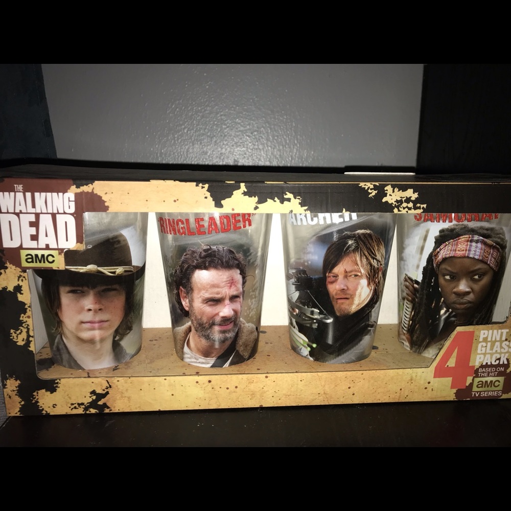 Walking Dead Collectible Pint Glasses (4 pack)